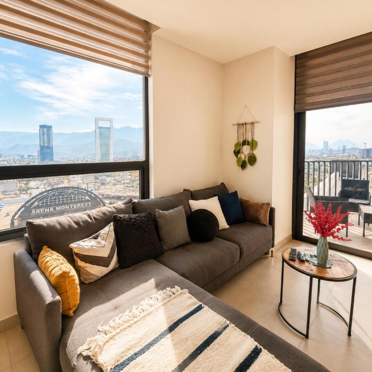 Maravilloso Apt Frente cintermex & parque fundidora 7px vista 360 - Apartamento - 25
