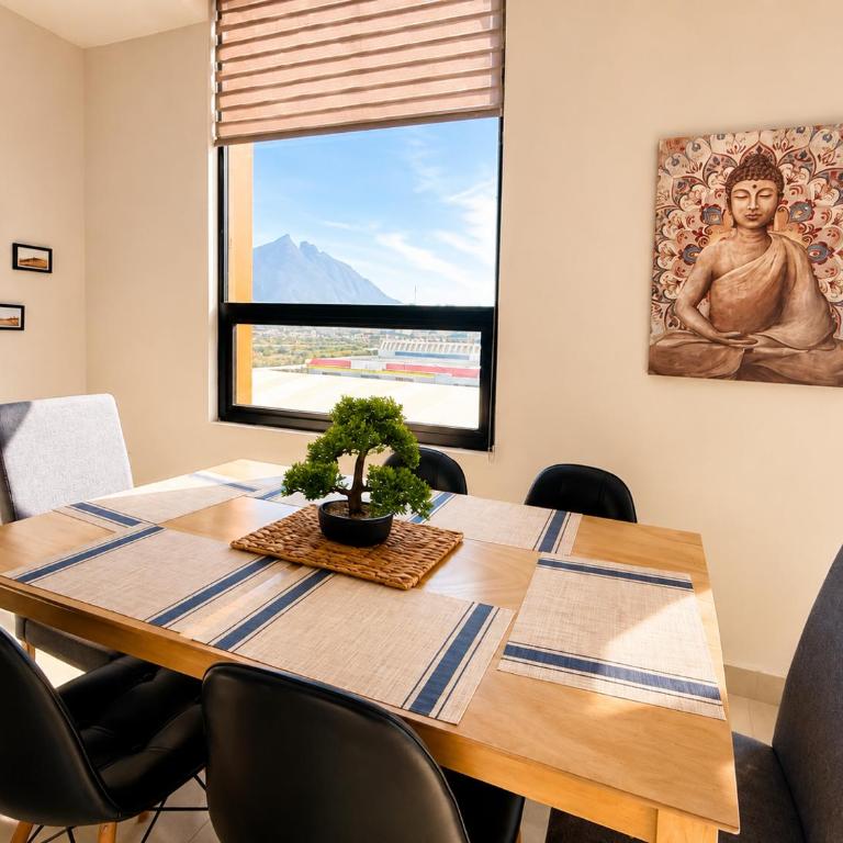 Maravilloso Apt Frente cintermex & parque fundidora 7px vista 360 - Apartamento - 24