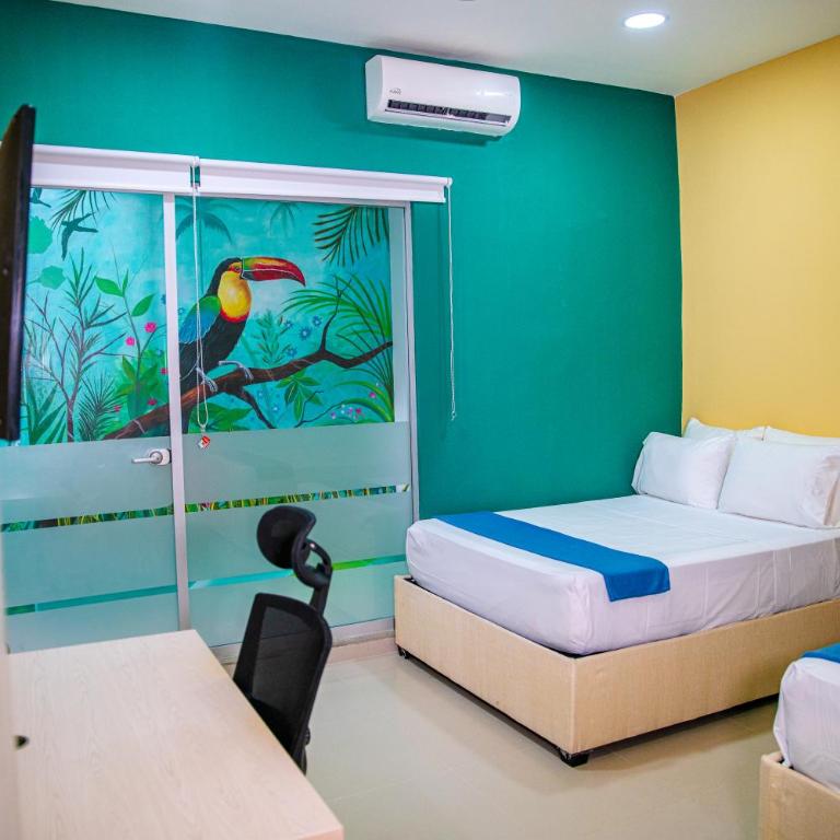 Muramar 43 Hotel Cartagena - Habitación Doble Deluxe - 2 camas dobles - 6