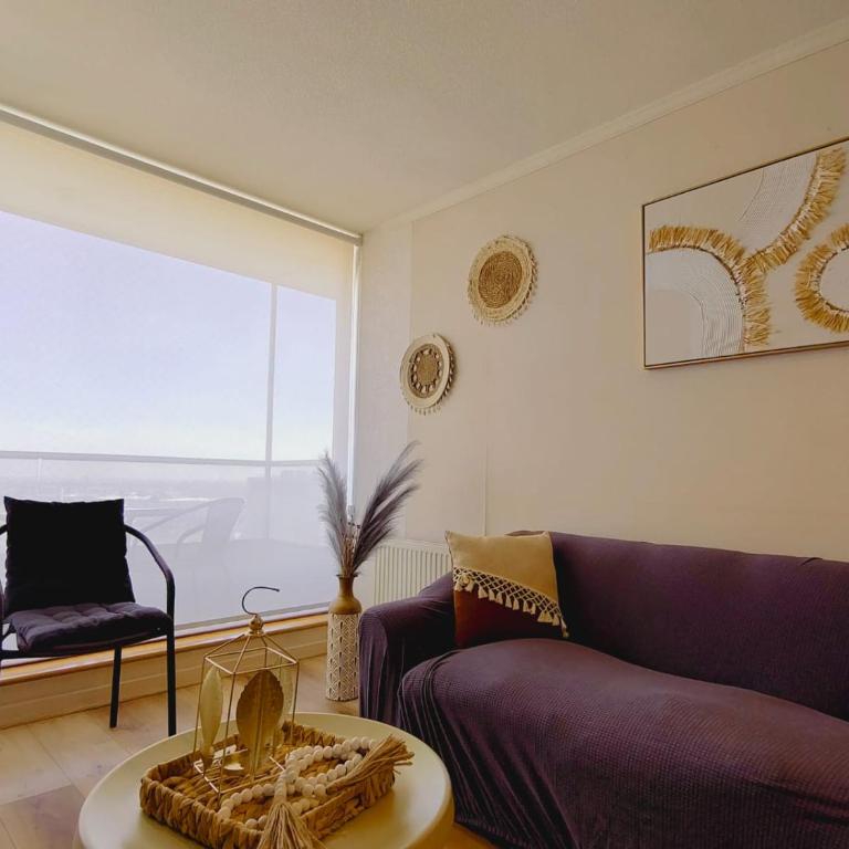 Acogedor y luminoso depto cerca de mall Trébol - Apartamento de 2 dormitorios - 53