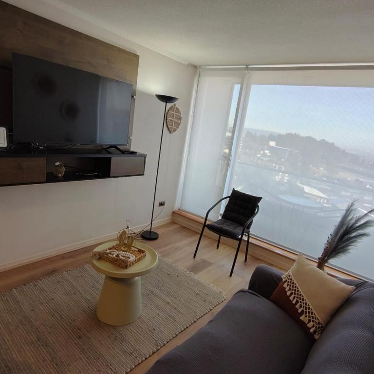 Acogedor y luminoso depto cerca de mall Trébol - Apartamento de 2 dormitorios - 58