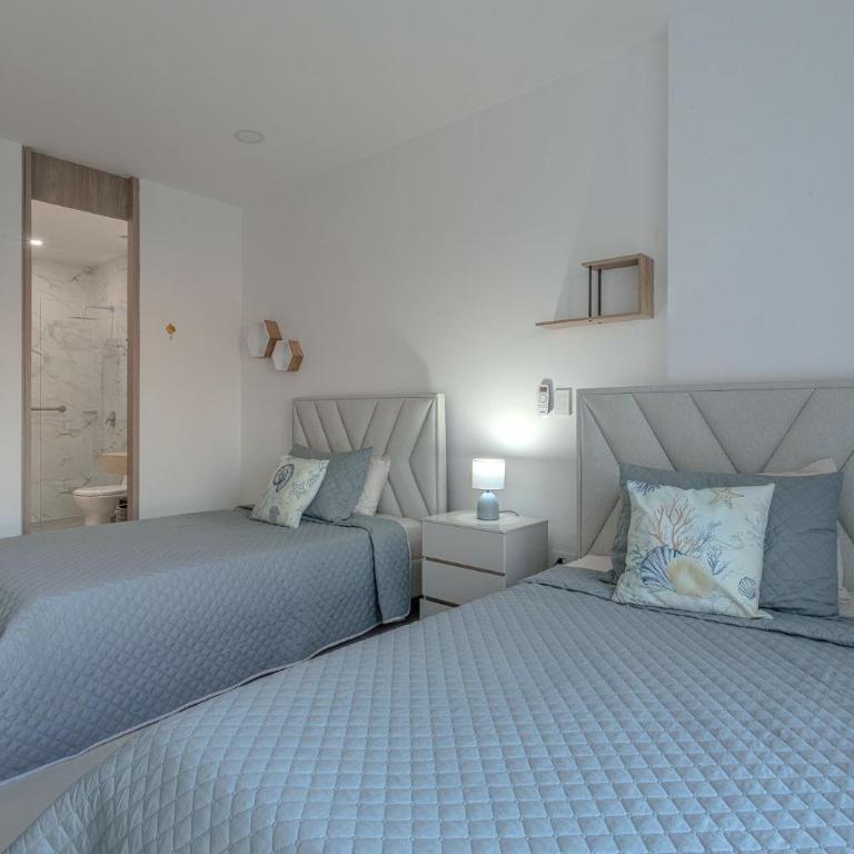 Moderno Apto de Lujo con Balcon Cerca del Mar con 2Hab - Two-Bedroom Apartment - 29