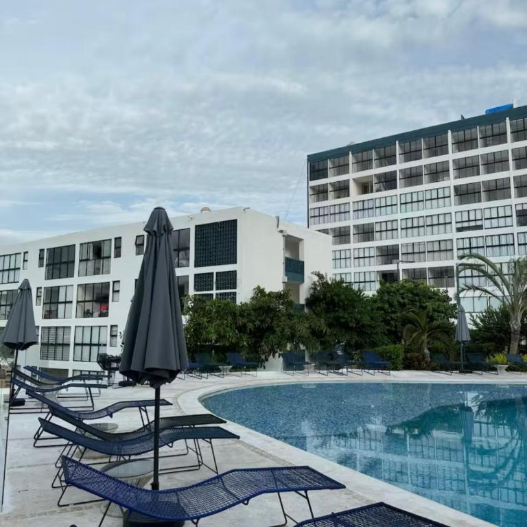 Departamento con hermosa vista al mar en residencial Astorias - Apartamento de 2 dormitorios con vistas a la bahía - 5