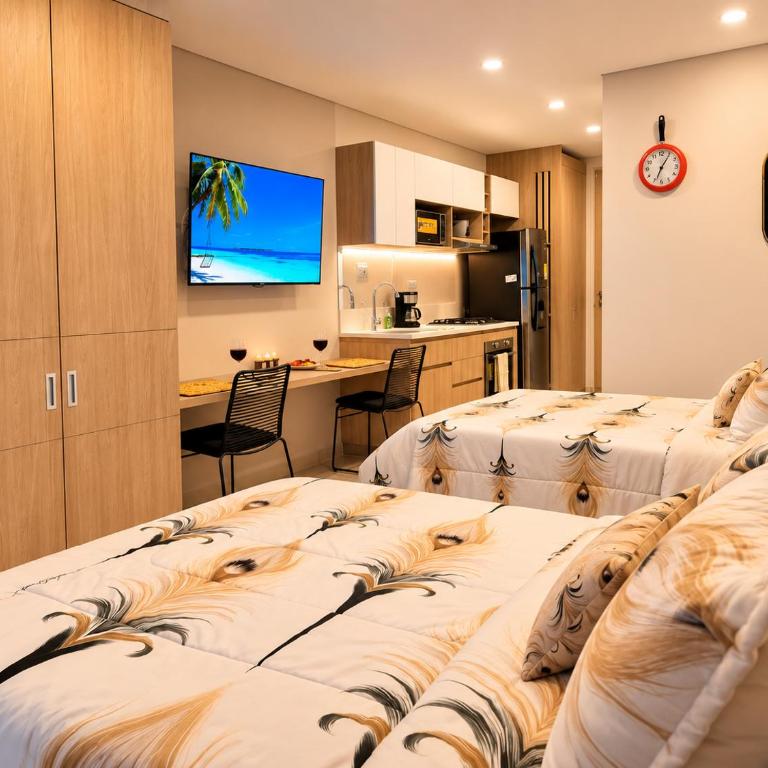 Modern studio with balcony, pool & coworking space - Apartamento de 1 dormitorio - 22