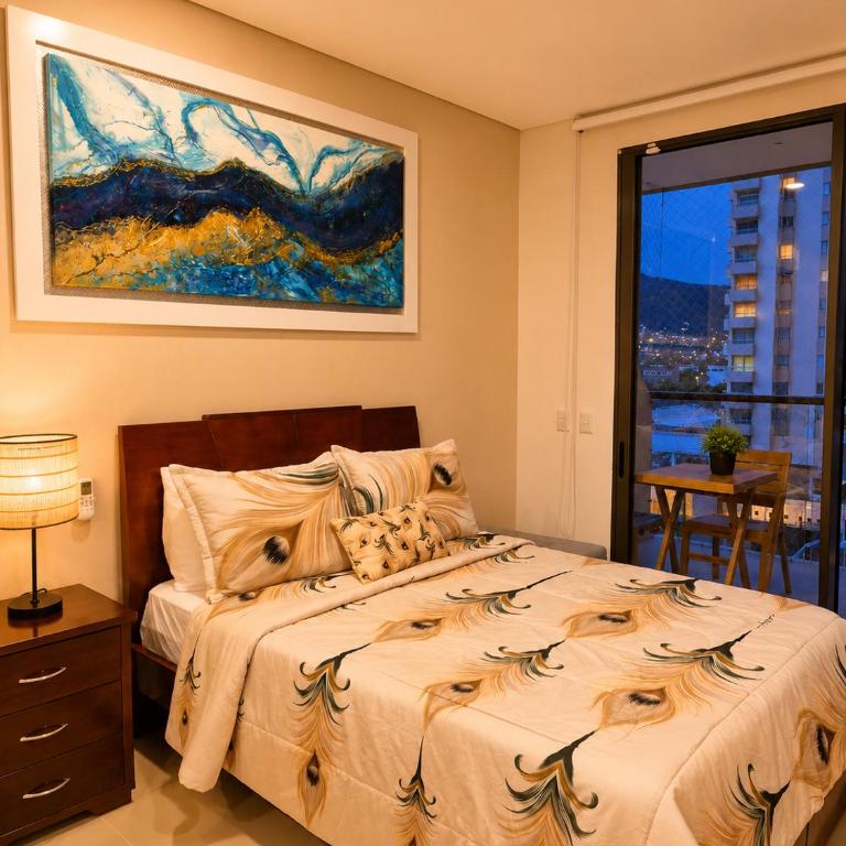 Modern studio with balcony, pool & coworking space - Apartamento de 1 dormitorio - 26