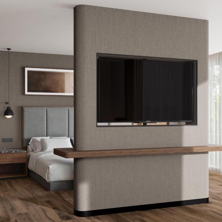 Hilton Queretaro - Zimmer mit Kingsize-Bett und ebenerdiger Dusche - barrierefrei, für Hörgeschädigte geeignet - 2