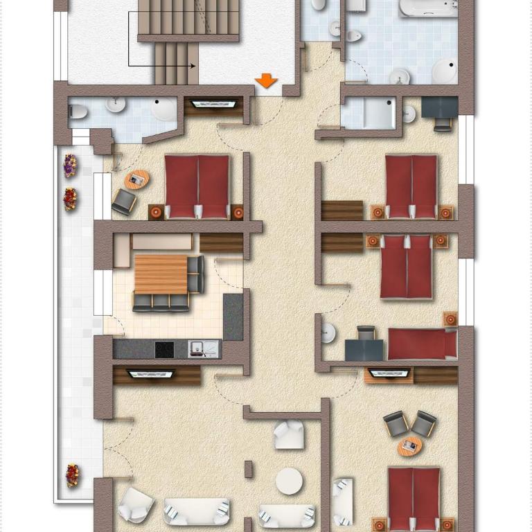 Fiechtl-Apartments - Apartment mit 4 Schlafzimmern - 14