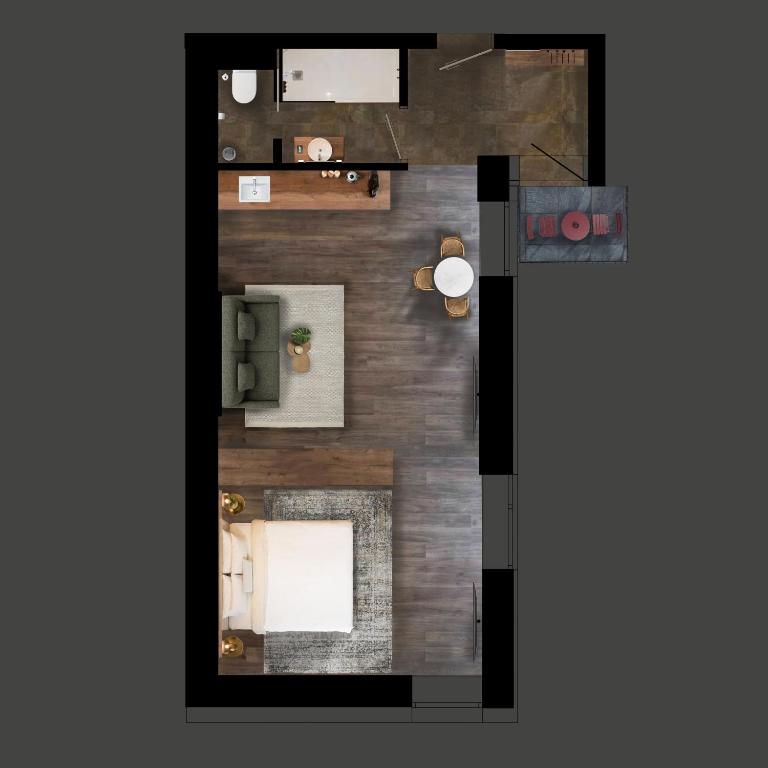 master Linzergasse - Zimmer mit 1 Schlafzimmer mit offenem Schnitt - 8