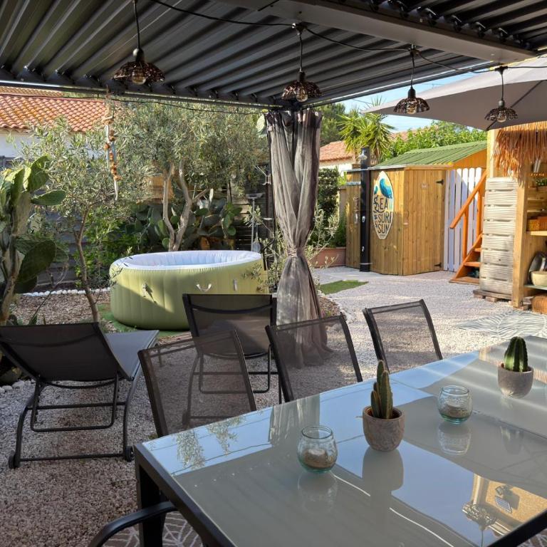 Charmant appartement avec jardin et jacuzzi à 3 minutes de la plage - Appartement 2 Chambres - 1