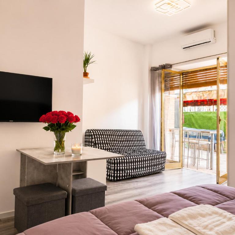 Aurelia Garden Stay vicino Hotel Ergife e Musei Vaticani - Appartamento con 1 Camera da Letto e con Giardino - 12