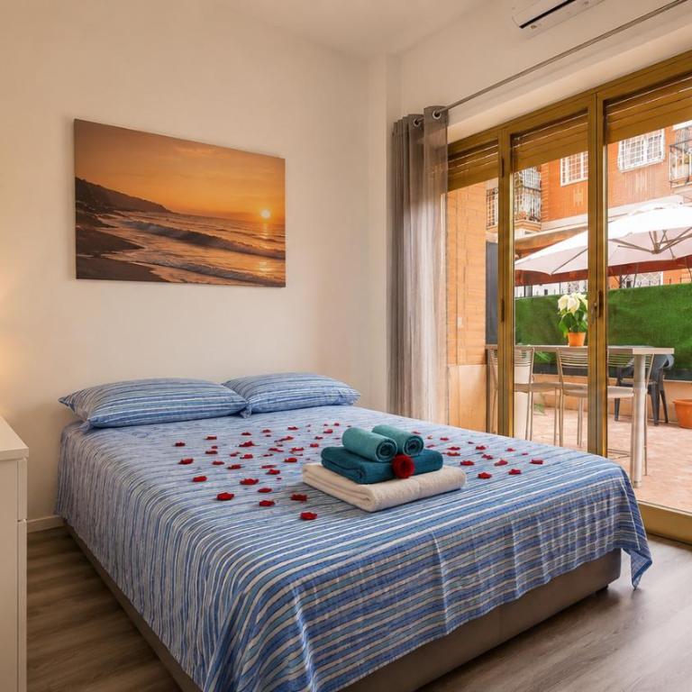Aurelia Garden Stay vicino Hotel Ergife e Musei Vaticani - Appartamento con 1 Camera da Letto e con Giardino - 11