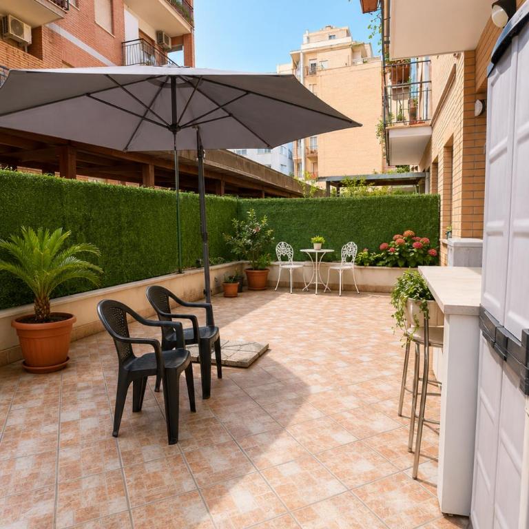 Aurelia Garden Stay vicino Hotel Ergife e Musei Vaticani - Appartamento con 1 Camera da Letto e con Giardino - 23