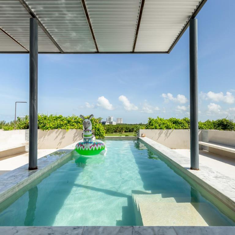 Urban Loft w Rooftop Pool in Donceles - Estudio Deluxe con cama grande - 1
