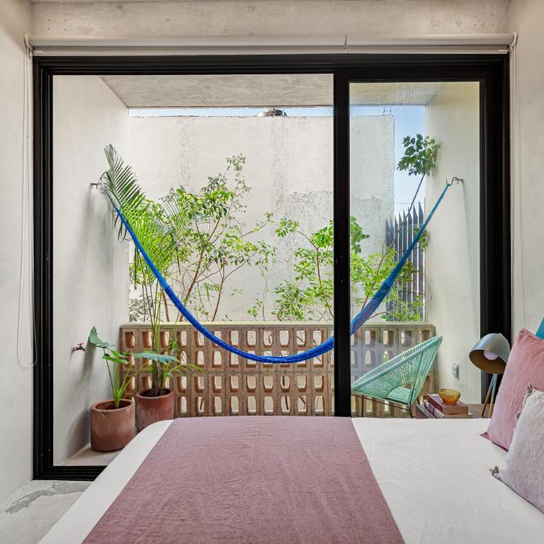 Urban Loft w Rooftop Pool in Donceles - Estudio Deluxe con cama grande - 2