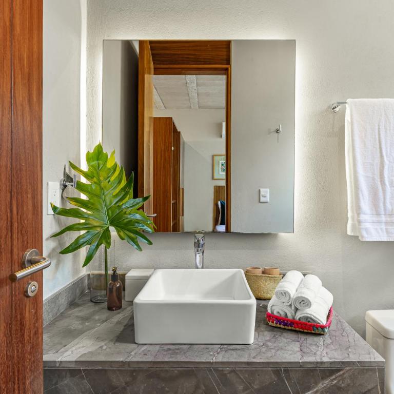 Urban Loft w Rooftop Pool in Donceles - Estudio Deluxe con cama grande - 7