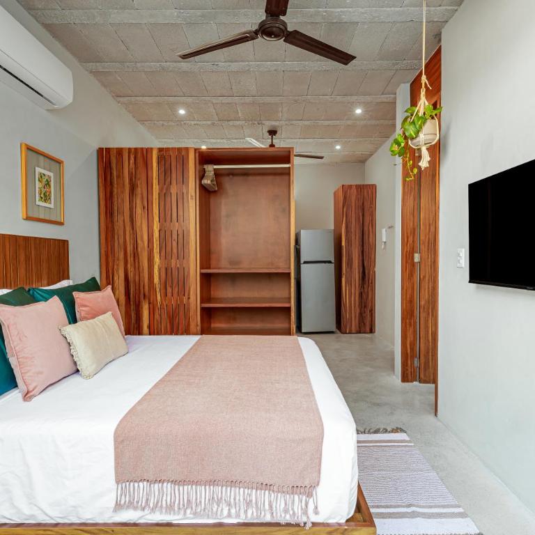 Urban Loft w Rooftop Pool in Donceles - Estudio Deluxe con cama grande - 9