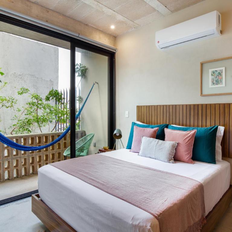Urban Loft w Rooftop Pool in Donceles - Estudio Deluxe con cama grande - 11