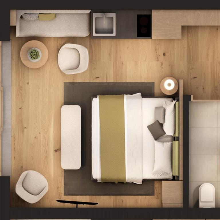 A CASA Aventurin - Studio Apartment with Balcony - 1