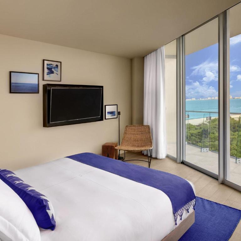 SLS Cancun - Habitación Doble Superior con vistas al océano - Cama extragrande - 3