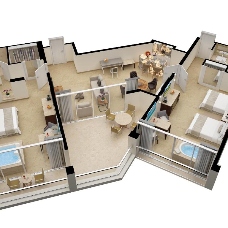 Playacar Palace - All Inclusive - Suite Presidencial de dos habitaciones con vistas al mar - Niños y adolescentes gratis - 13