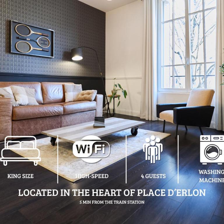 La Suite Urbaine - Place d'Erlon - Bulle de Calme - Apartment mit 1 Schlafzimmer - 1