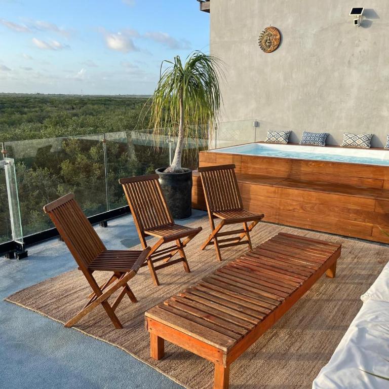 Beachfront 3BR Condo with Private Rooftop and lounge pool, Tankah Bay - Apartamento - 2