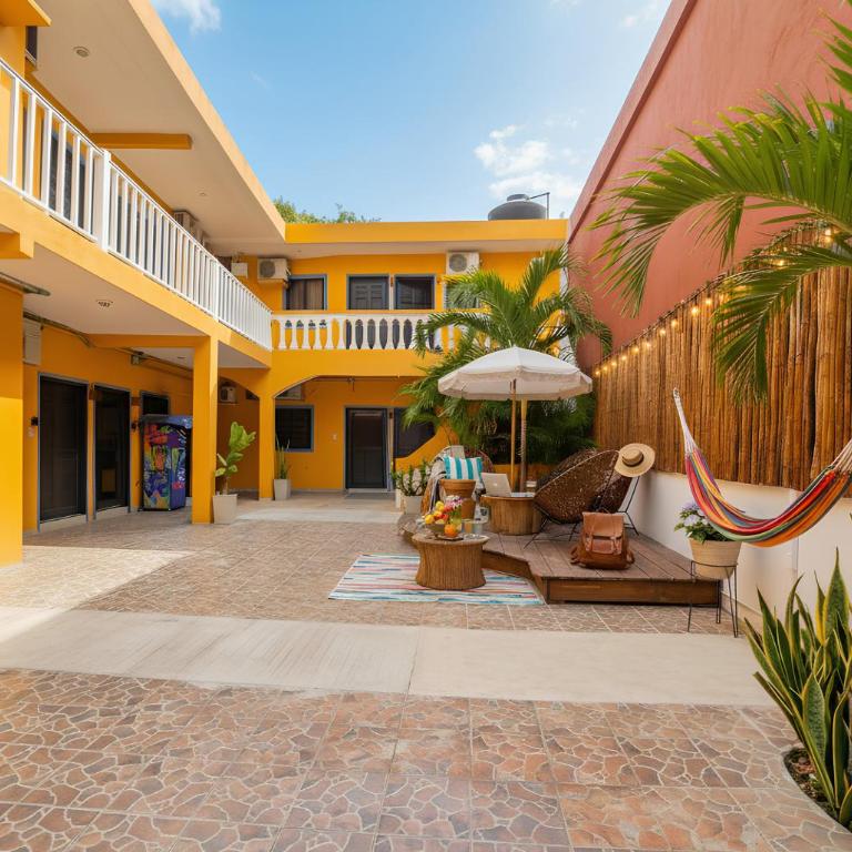 Boutique King & 2 Bed Suites, Playa Hub - ADO, Beach, Ferry, La Quinta 3 Min, Kitchen, AC - Appartement 1 Chambre avec Terrasse - 26