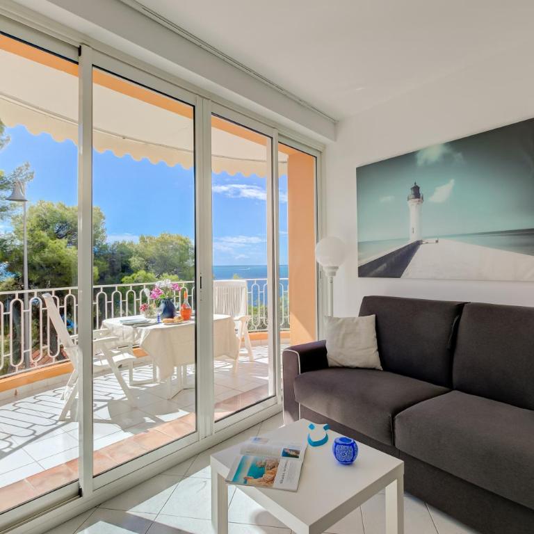 Studio Azur with Sea View Terrace - Happy Rentals - Studio avec Terrasse - 13