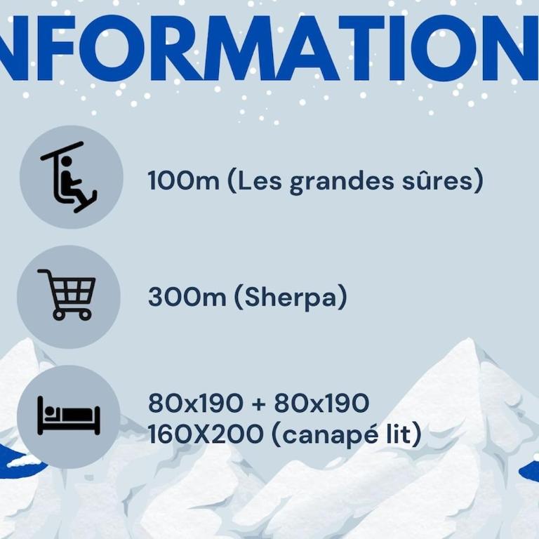 Calme et confort - T1 vue incroyable - Appartement 1 Chambre avec Balcon et Vue sur les Montagnes - 19