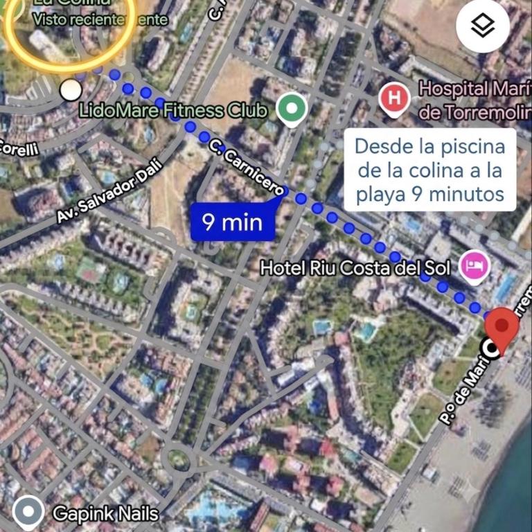 Torremolinos vistas al mar, piscina y dormitorio independiente - Apartment mit 1 Schlafzimmer - 13