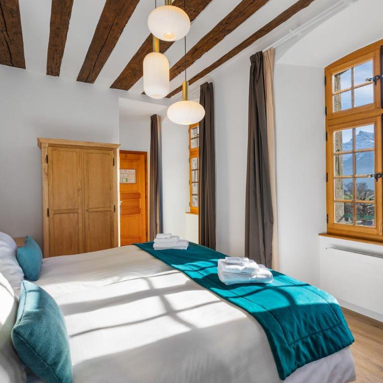 Hôtel de Ville d'Ollon - Deluxe Doppel-/Zweibettzimmer - 11