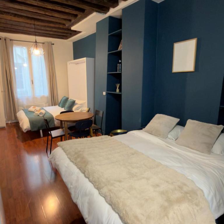 Prime Vibrant District - 15 Min Walk to the Louvre - Amazing Area - Estudio Doble Deluxe - 8