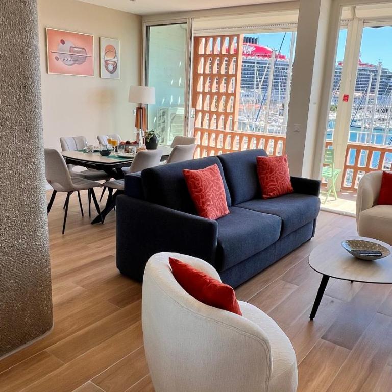 Superbe 2 pièces, terrasse face au port et mer - Apartment mit 1 Schlafzimmer - 13