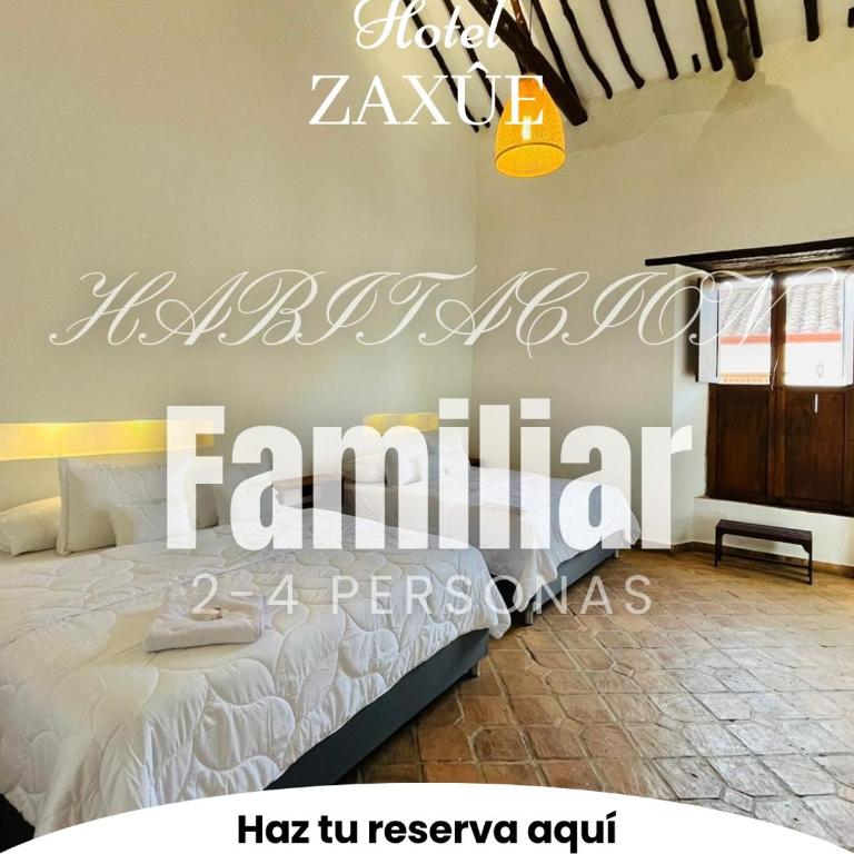 Casa de ejercicios zaxue colonial - Habitación con 2 camas extragrandes - 1