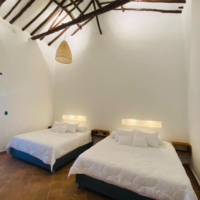 Casa de ejercicios zaxue colonial - Habitación con 2 camas extragrandes - 4