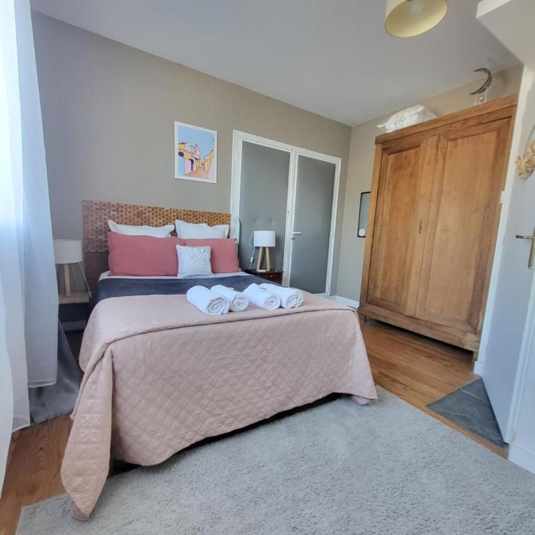 "Les Logis d'Argent Mimizan Chambre d'hôte qualité HOTEL avec WC, SDB, TV, Wifi, Option Petit Déjeuner , Parking - Chambre Double avec Salle de Bains Privative - 13