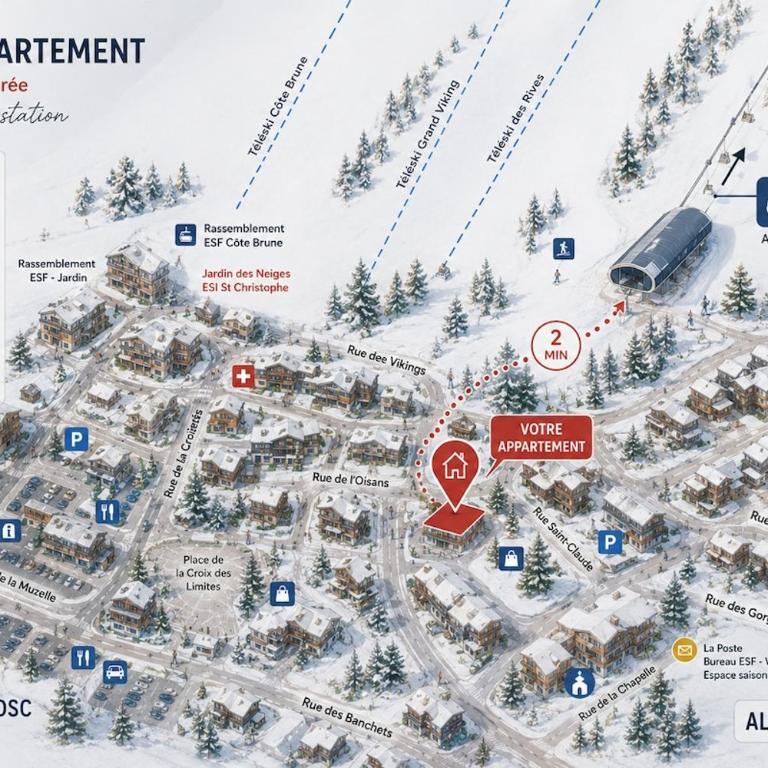 Le Bel Alp - Séjour idéal à la montagne - Apartment mit 2 Schlafzimmern und Bergblick - 19