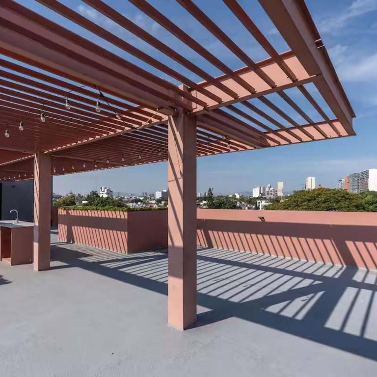 Depa Industrial Patio Interior y Cocina Amplia - Apartment - 2
