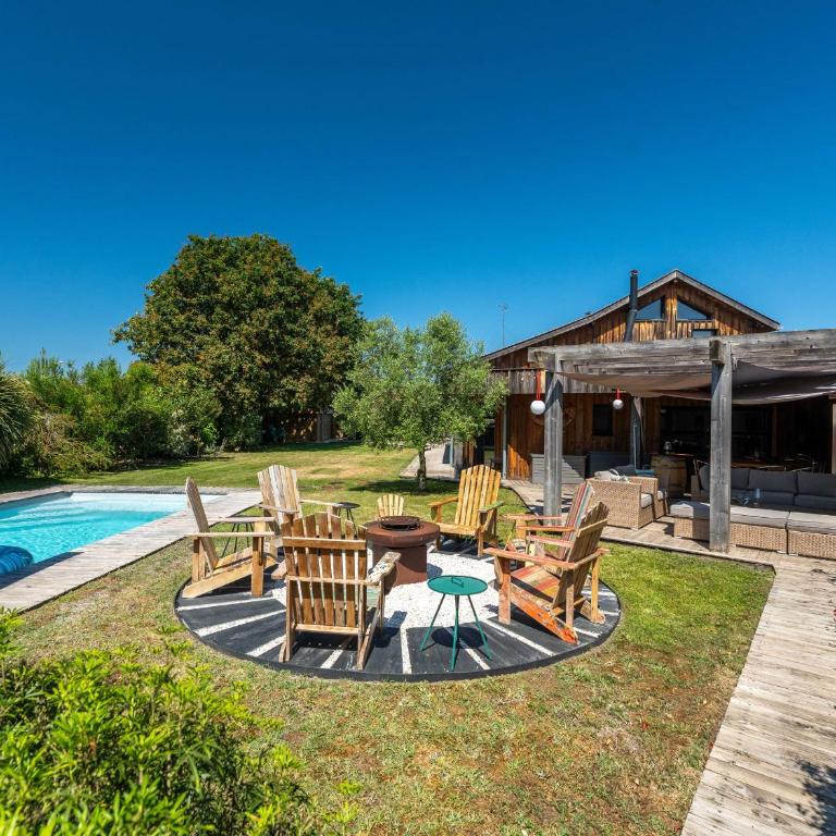 Maison familiale style loft à Biscarrosse - 10 personnes, piscin - FR-1-319-563 - Villa - 26