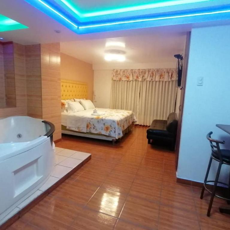 Hotel flamengo de oro - Suite con bañera de hidromasaje y cama grande - 1