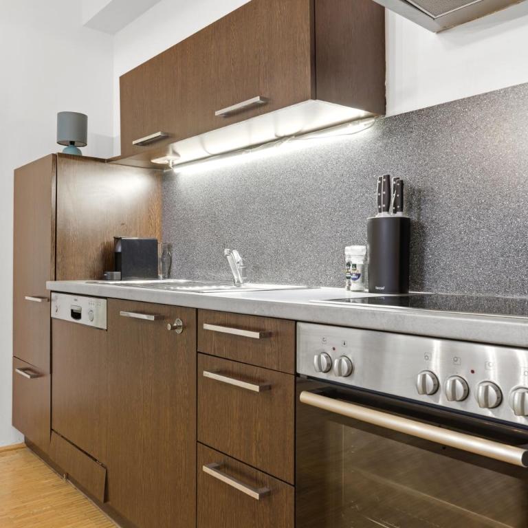 Alpena Homes, Zentrum, sehr geräumig, Küche - Apartment mit 2 Schlafzimmern - 9