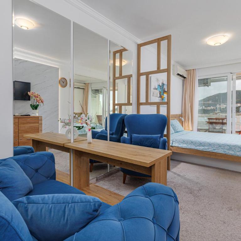 First Line Sea View apartment in Rafailovici - Studio sa Pogledom na More - 10