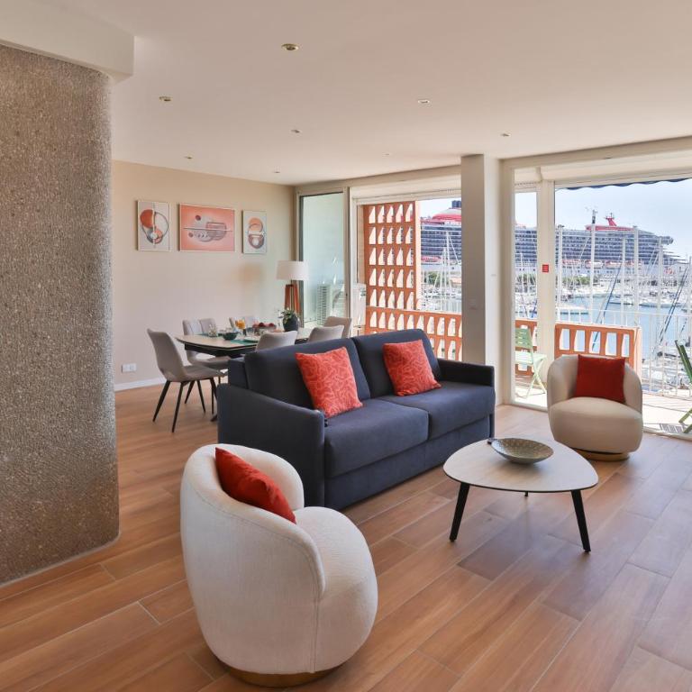 Superbe 2 pièces, terrasse face au port et mer - Apartment mit 1 Schlafzimmer - 24