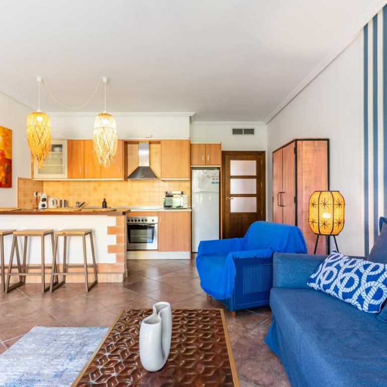 1HAB premium, checkin autónomo, acceso directo a playa, parking, terraza y piscina - Apartamento de 1 dormitorio - 8