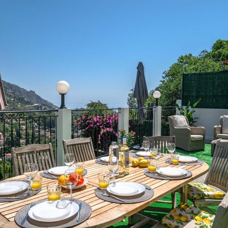 Beautiful renovated family apartment, Menton hills, 10' from city center - Appartement avec Terrasse - 16