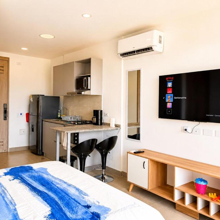Alojamiento entero, condominio en Santa Marta - One-Bedroom Apartment - 29