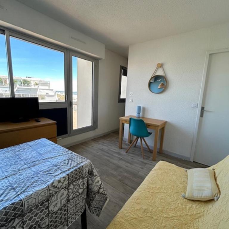 Vittoria Immobilier 8 - REGLEMENT SUR PLACE - chèques vacances acceptés - Studio with Sea View - 5