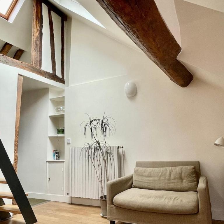 Marais 4e Appartement sous les toits avec mezzanine par Mey Agency - Appartement 3 Chambres - 15