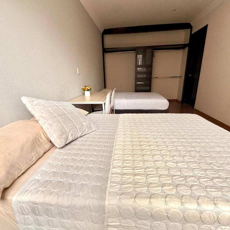Casa de Huéspedes con Terrazas en Tecamachalco - Doppelzimmer mit 2 Doppelbetten - 7