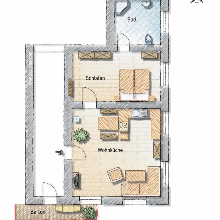 Ödmühle - Chiemgau Karte - Apartment mit Dusche - 9